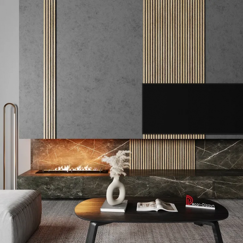 916-64SH Панель стеновая из полистирола в ламинации под дерево Decor-Dizayn