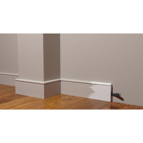 Плинтус напольный DD49 из полистирола Decor-Dizayn