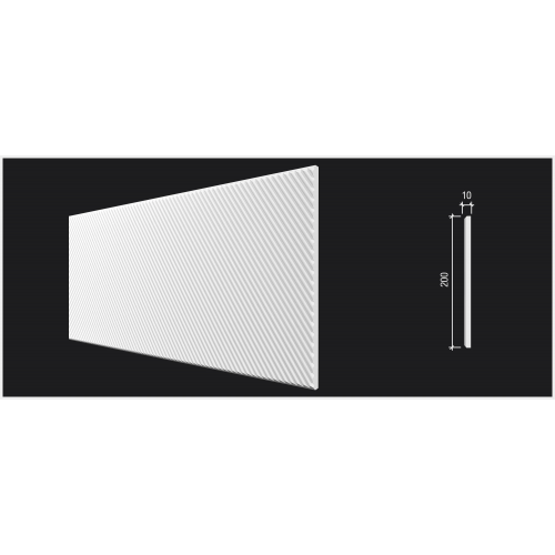Стеновая панель DD926(3m) из полистирола под покраску Decor-Dizayn