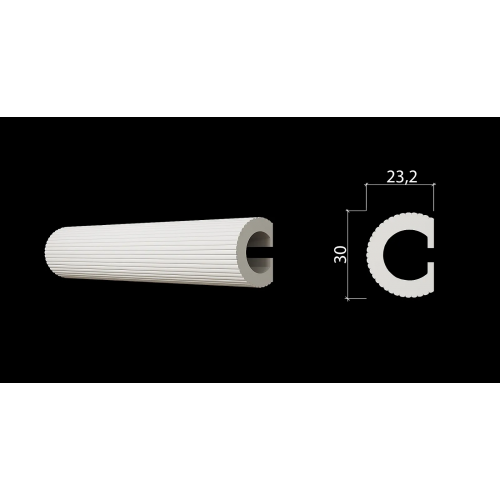 Декоративный молдинг DD635(3m) из полистирола Decor-Dizayn