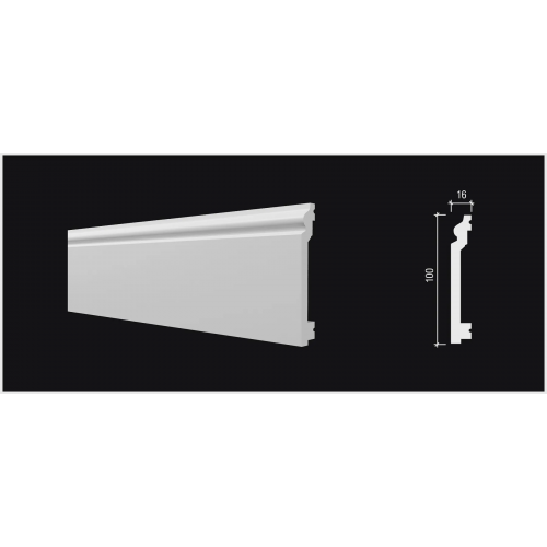Плинтус напольный DD701-Е Гибкий из композита Decor-Dizayn