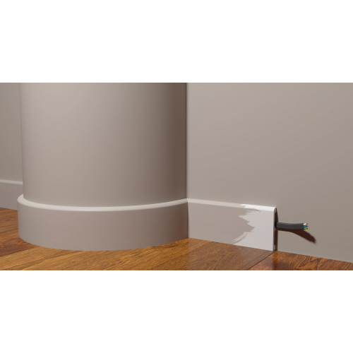 Плинтус напольный DD706F Гибкий из полиуретана Decor-Dizayn