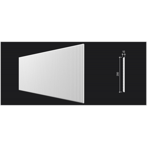 Стеновая панель DD925(3m) из полистирола под покраску Decor-Dizayn