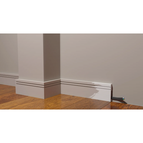 Плинтус напольный DD717 из полистирола Decor-Dizayn