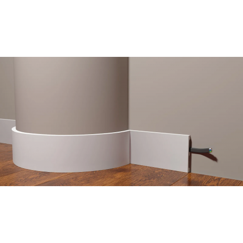 Плинтус напольный DD709F гибкий из полиуретана Decor-Dizayn