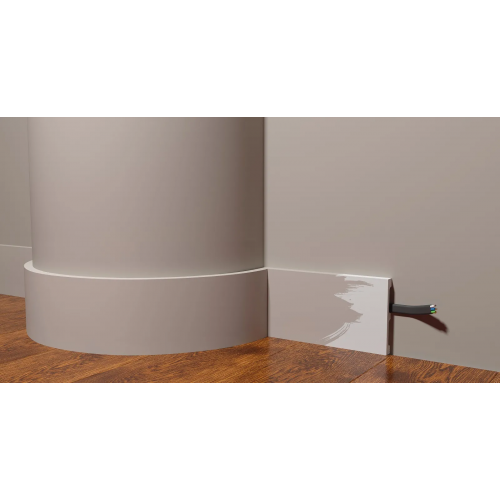 Плинтус напольный DD709F гибкий из полиуретана Decor-Dizayn