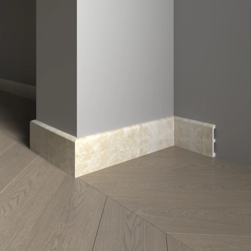 Плинтус напольный 706-10 из полистирола в ламинации Decor-Dizayn