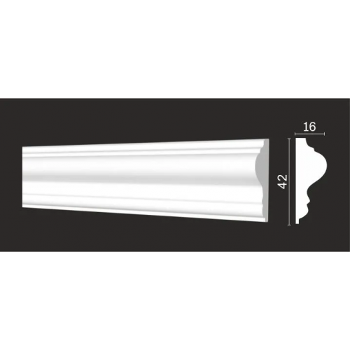 Декоративный молдинг DD301F гибкий из полиуретана Decor-Dizayn