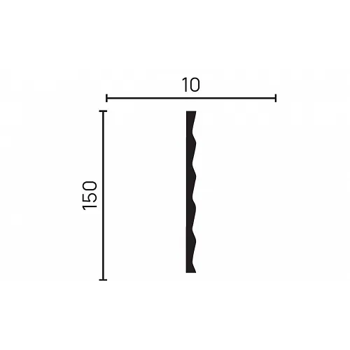 Стеновая панель DD903(3m) из полистирола под покраску Decor-Dizayn