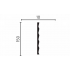 Стеновая панель DD903(3m) из полистирола под покраску Decor-Dizayn