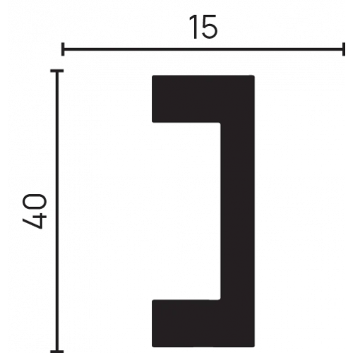 Декоративный молдинг DD618(3m) из полистирола Decor-Dizayn