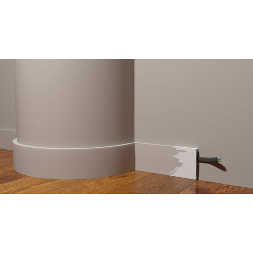 Плинтус напольный DD708F гибкий из полиуретана Decor-Dizayn