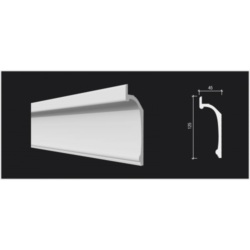 Потолочный карниз DD518 из полистирола Decor-Dizayn