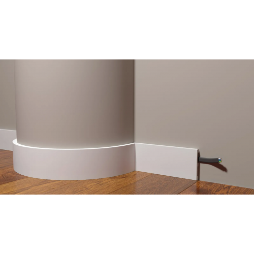 Плинтус напольный DD708F гибкий из полиуретана Decor-Dizayn