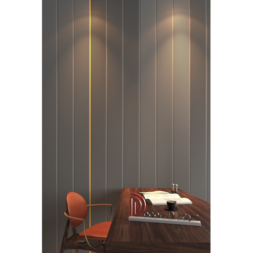 Молдинг-рейка 632-200GM (3 метра) из полистирола в ламинации хром  Decor-Dizayn