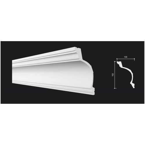 Потолочный карниз DD522 из полистирола Decor-Dizayn