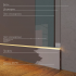 Плинтус напольный DD710 из полистирола Decor-Dizayn