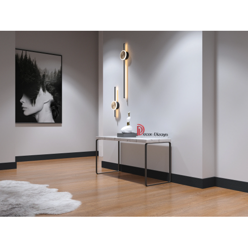 Плинтус напольный 708-100SH из полистирола в ламинации Decor-Dizayn