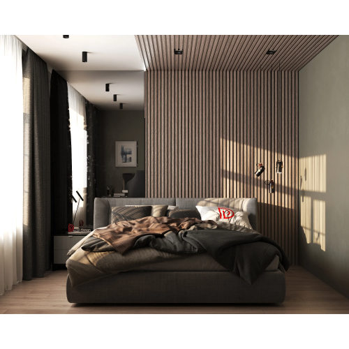 Молдинг-рейка 611-80SH	(3 метра) из полистирола в ламинации под дерево Decor-Dizayn