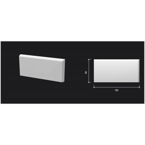 Комплектующий элемент DD706/U4 для плинтуса - конверт в пол влево Decor-Dizayn
