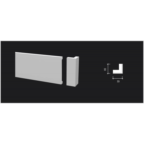 Комплектующий элемент DD709/U2 для плинтуса - внешний угол Decor-Dizayn