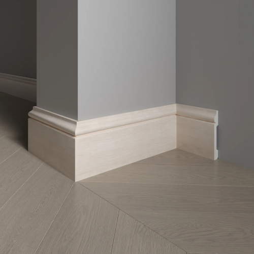 Плинтус напольный 005-77 из полистирола в ламинации Decor-Dizayn