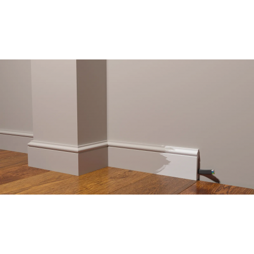 Плинтус напольный DD005 из полистирола Decor-Dizayn