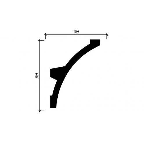 Карниз DD512 под подсветку из полистирола Decor-Dizayn
