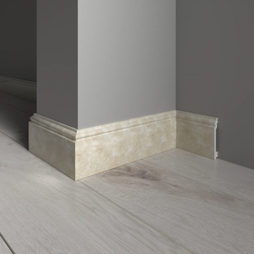 Плинтус напольный 701-10 из полистирола в ламинации Decor-Dizayn