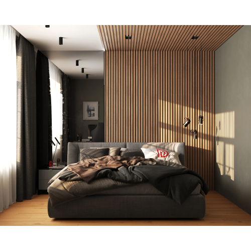 Молдинг-рейка 611-90SH (3 метра) из полистирола в ламинации под дерево Decor-Dizayn