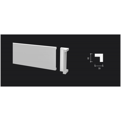 Комплектующий элемент DD709/U1 для плинтуса - внутренний угол Decor-Dizayn