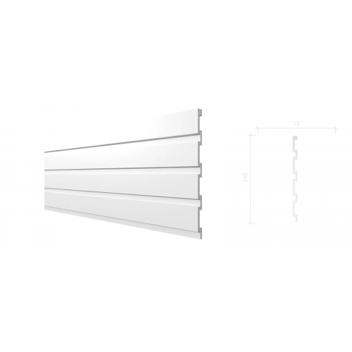 Стеновая панель DD914(3m) из полистирола под покраску Decor-Dizayn